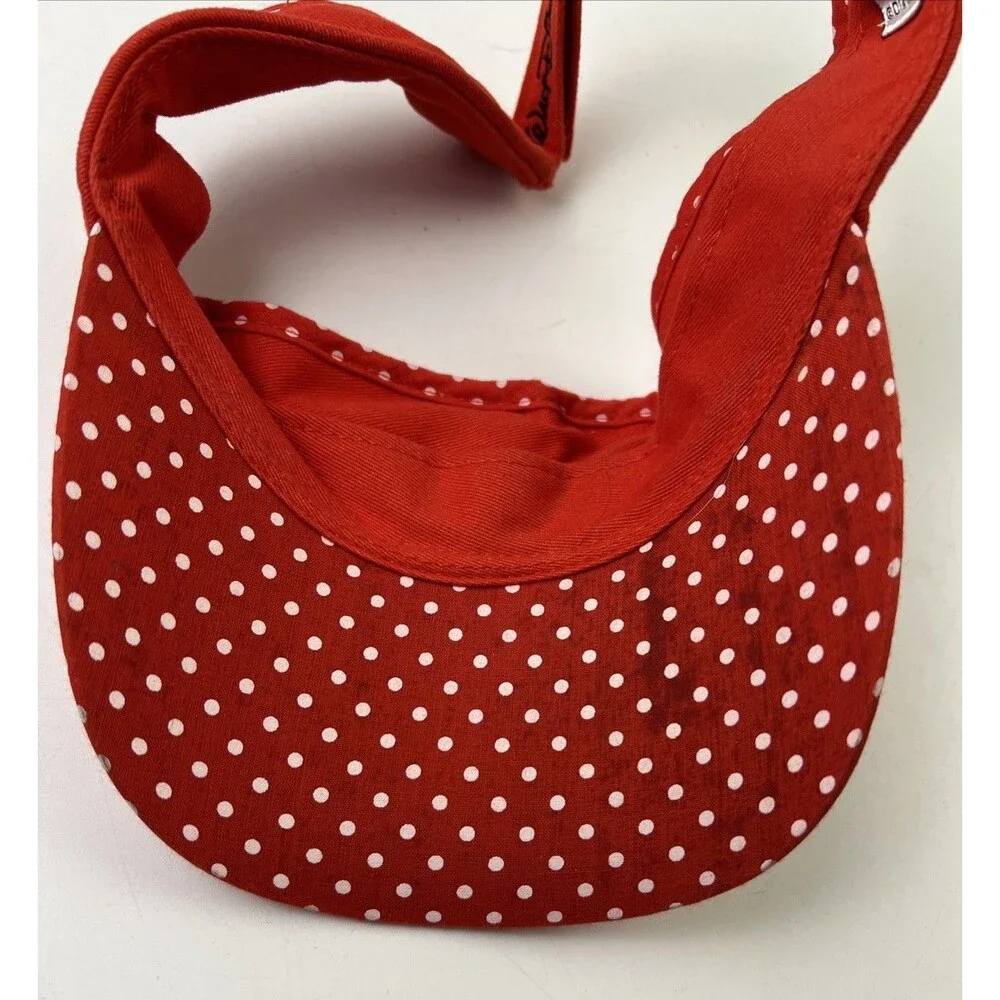 Girls Adjustable Minnie Mouse Sun Visor Red - Walt Disney World